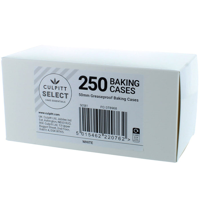 Professional White Baking Cases - 250pk