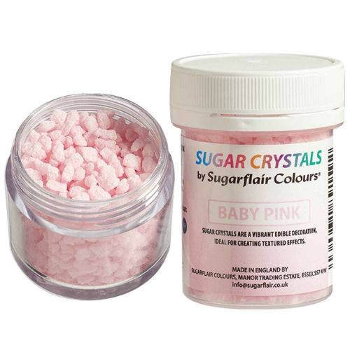 Sugarflair Sugar Crystals - Baby Pink