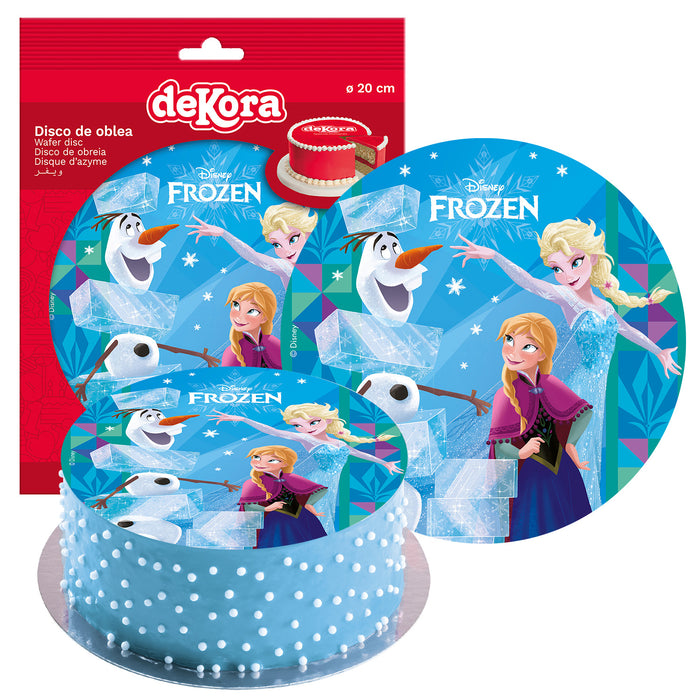 Edible 8" (20cm) Frozen Ice Cake Disc