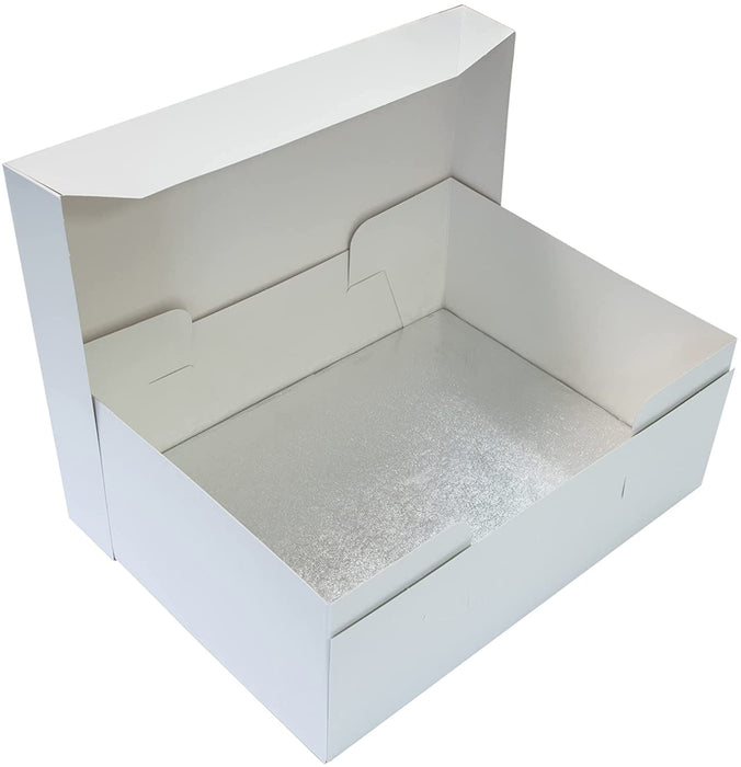 Oblong White Cake Box - 16" x 12"