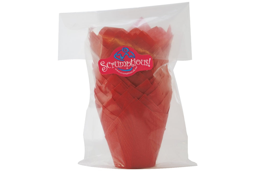 Tulip Wraps - Red - Pack of 50 Cases