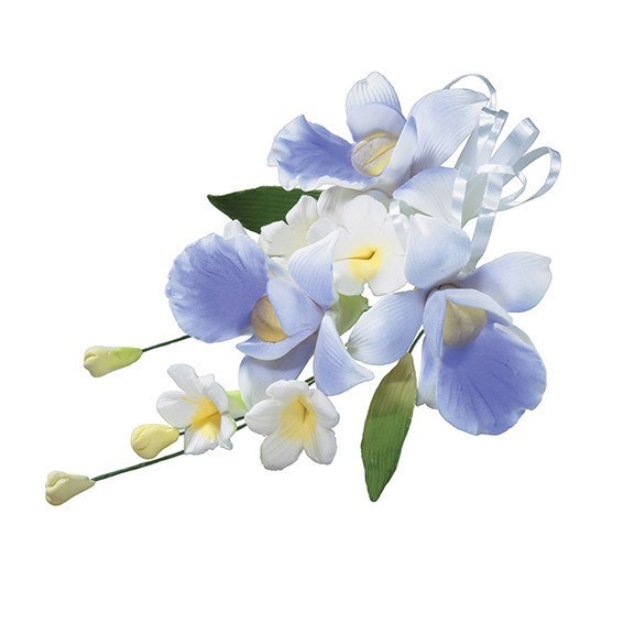 Gumpaste Orchid Spray Lavender 4.75'' 120mm