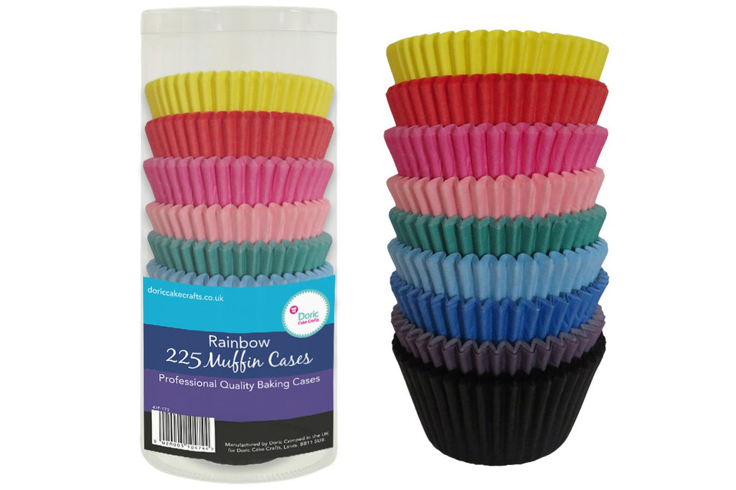 Professional Quality Cupcake Cases: Assorted 225pk