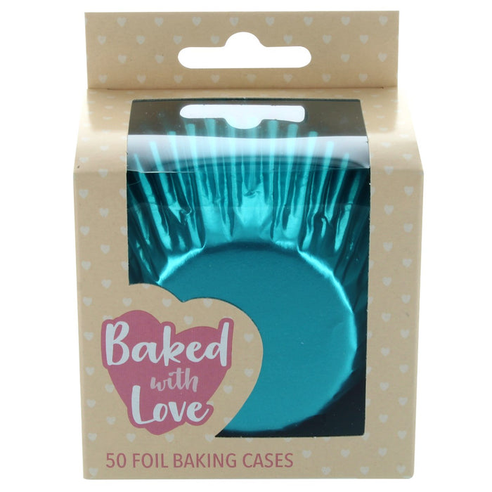 BWL - Aqua Foil Baking Cases - 50 Pack