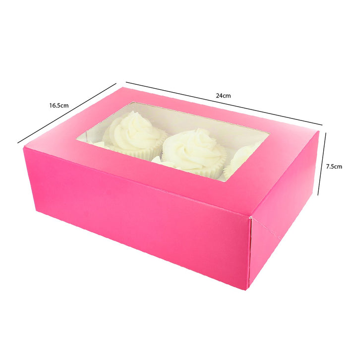 6 Full/Mini 12 Insert Cupcake Box - Sprinkles Twin Pack