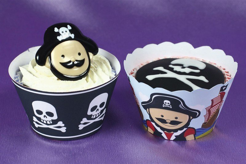 Little Pirates Cupcake Wraps 12pk