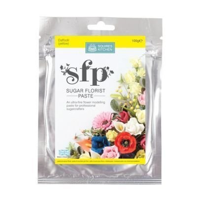 Squires Sugar Florist Paste (SFP) - Daffodil Yellow - 100g