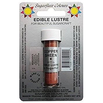 Sugarflair Edible Lustre Colour - Copper Sheen