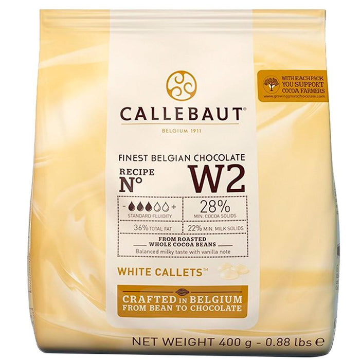 Belgian Callebaut White Chocolate 28% 400g