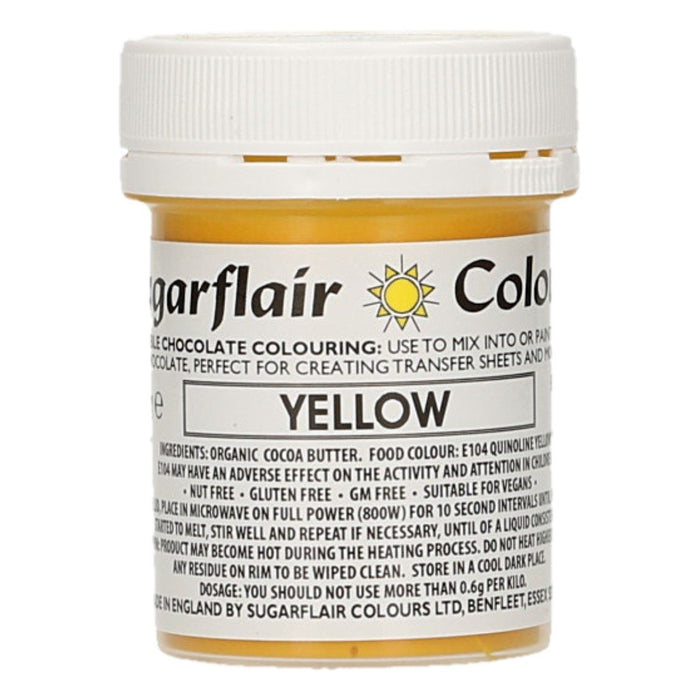 Sugarflair Chocolate Colour Yellow 35g