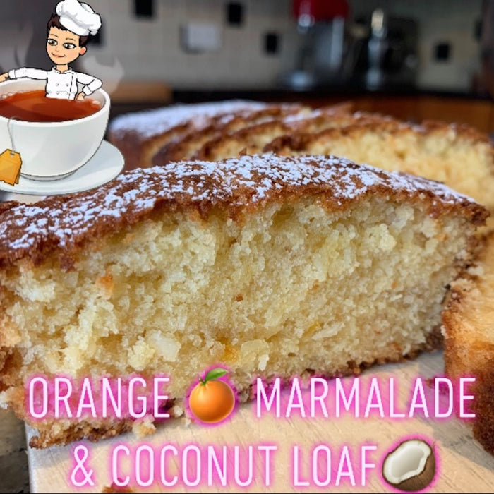 Orange Marmalade & Coconut Cake