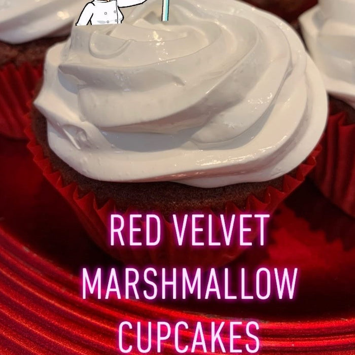 Red Velvet Marshmallow Cupcakes
