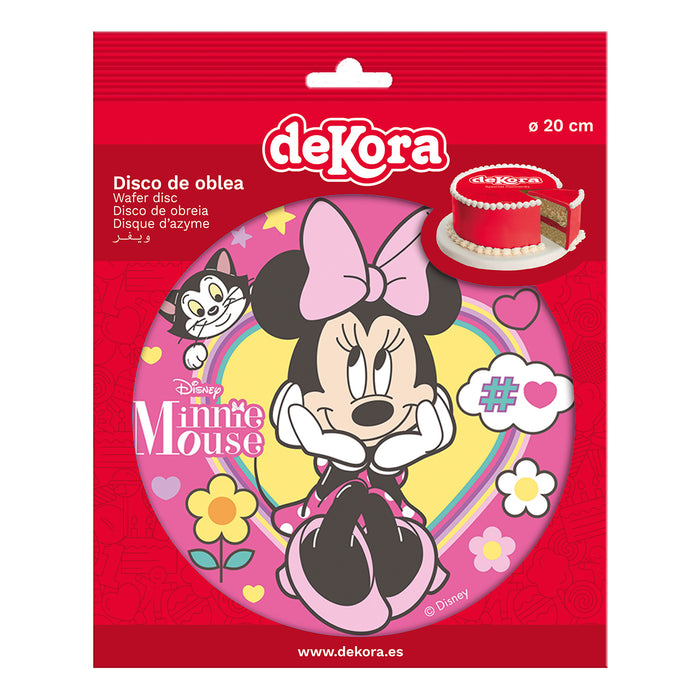 Edible 8" (20cm)Minnie Mouse Cake Disc
