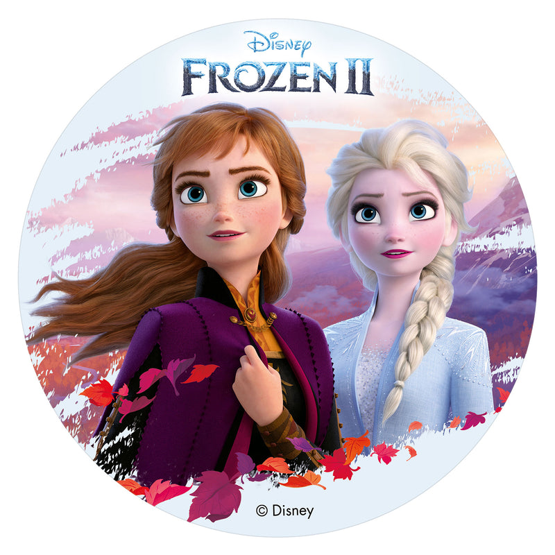 Edible 8" (20cm) Frozen Autumn Cake Disc