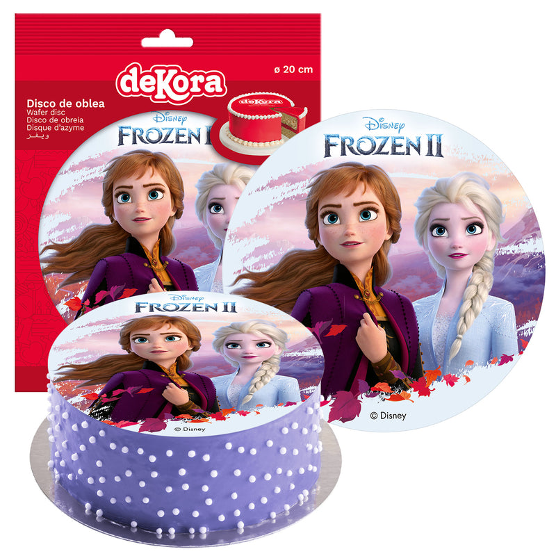 Edible 8" (20cm) Frozen Autumn Cake Disc