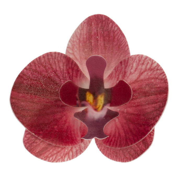 10 Wafer Light Burgundy Orchids 8,5 x 7,5 CM