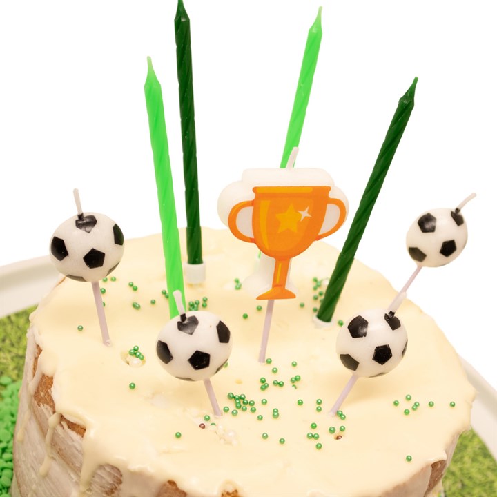 9 Football Cake Topper Candles