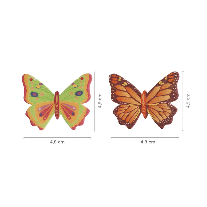 Dekora Assorted Wafer Butterflies 8pk