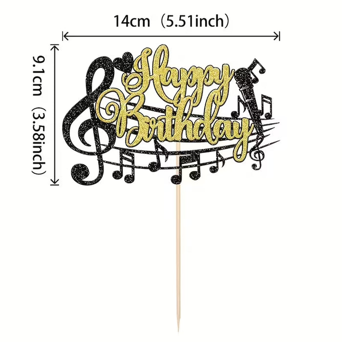 Music Theme Topper 3.5" x 5.5"