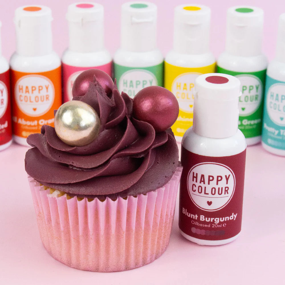 Happy Colour Oil Based Blunt Burgundy 20ml — Bakeworld.ie