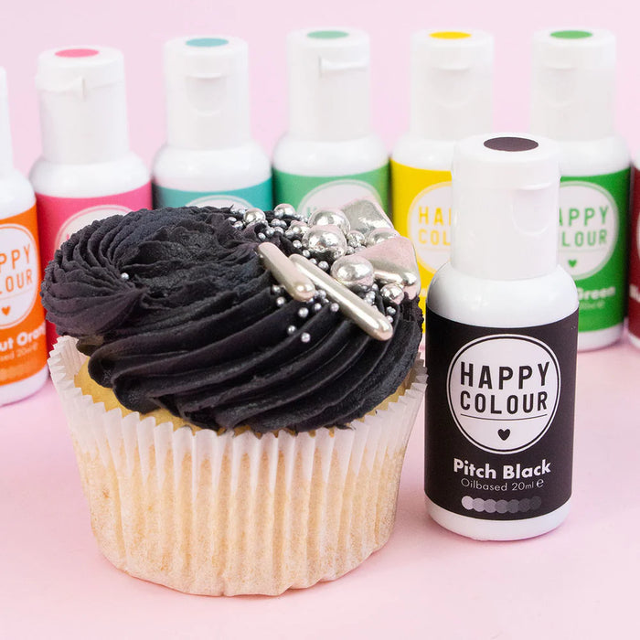 Happy Colour Oil Based Pitch Black 20ml