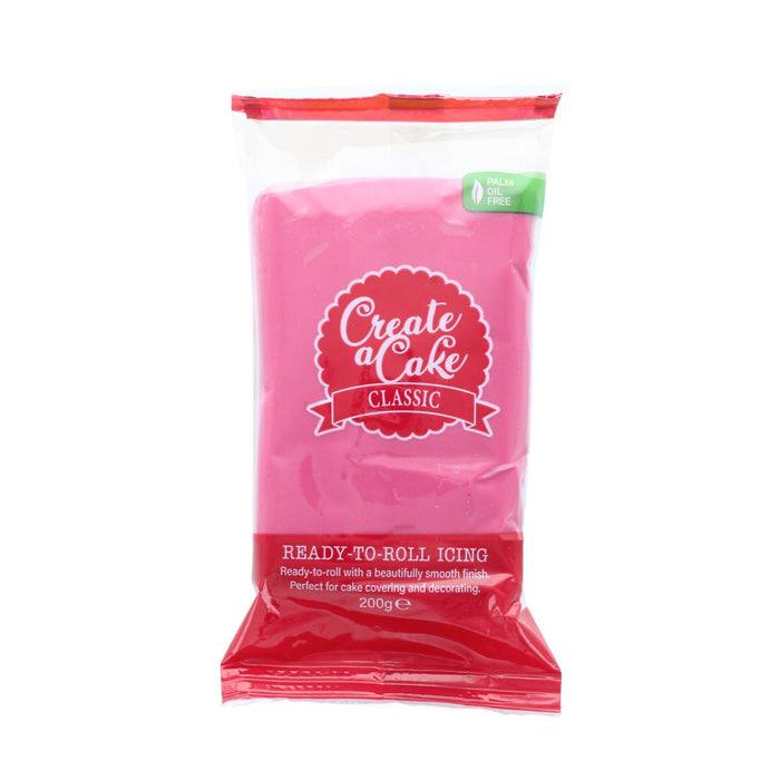 Create A Cake Palm Free Sugar Paste Pink 200g