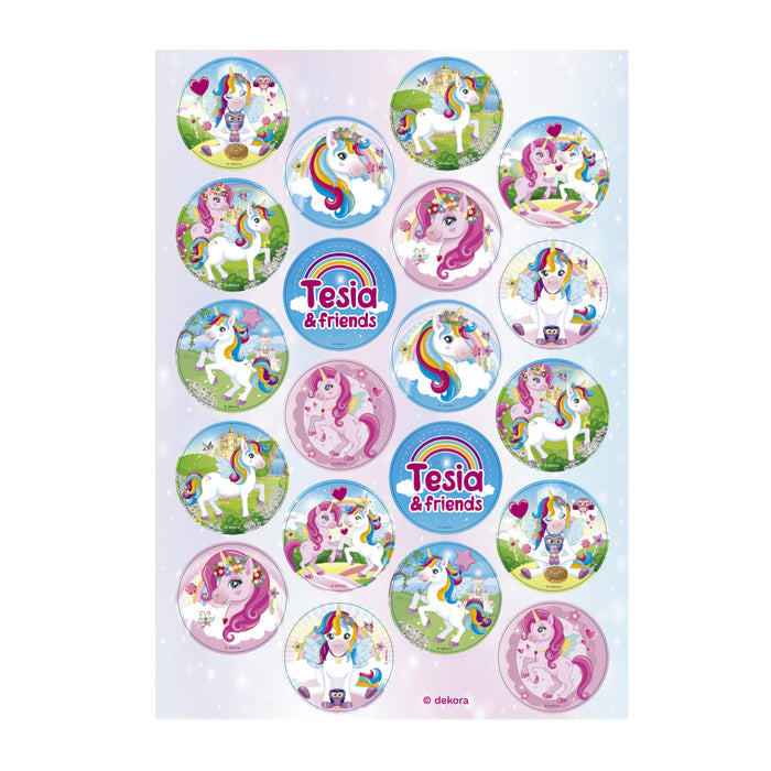 Tesia & Friends Edible 1.3" Mixed Sizes Cupcake Discs