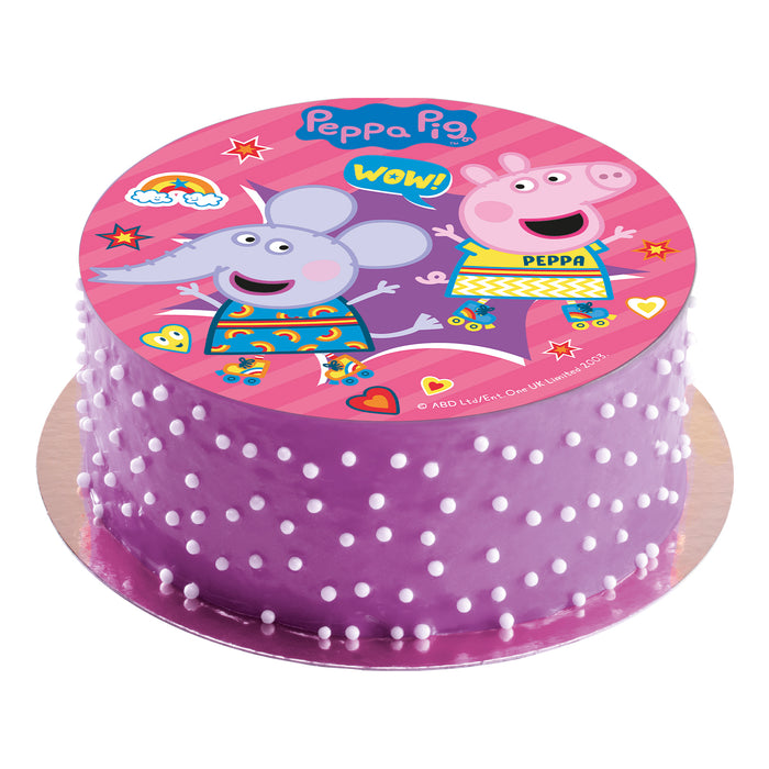 Edible 8" (20cm) Peppa Pig Cake Disc