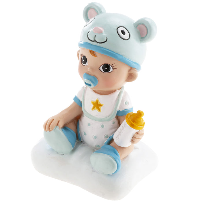 Cake Topper: Baby Boy With Hat 10cm
