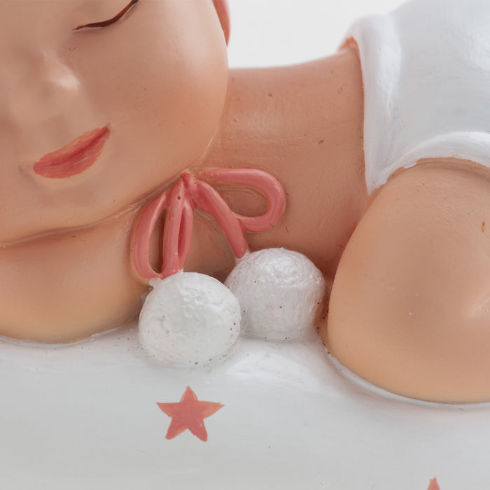 Cake Topper: Baby Girl Pom Pom