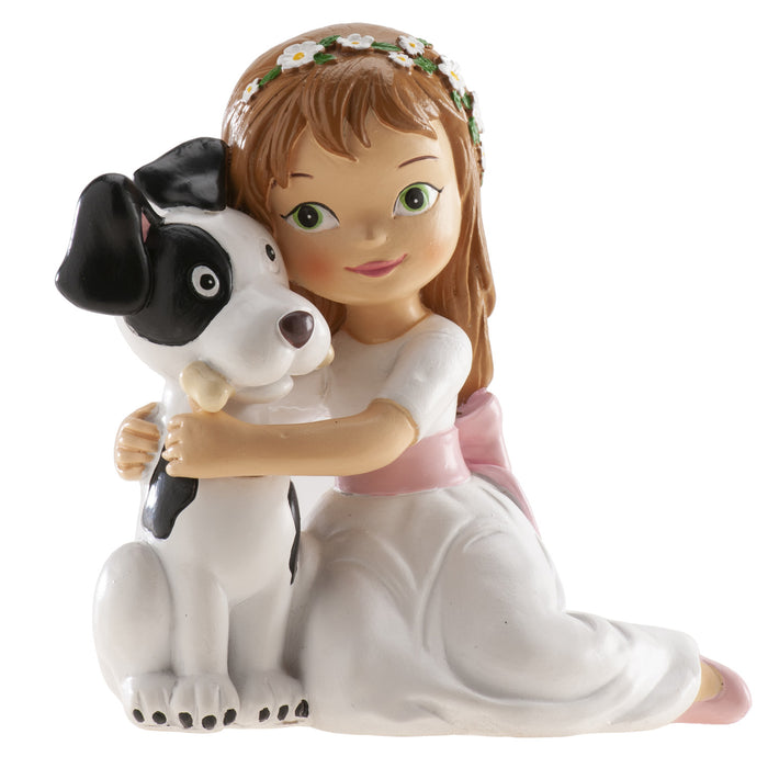 Communion Girl With Dog 160mm Large