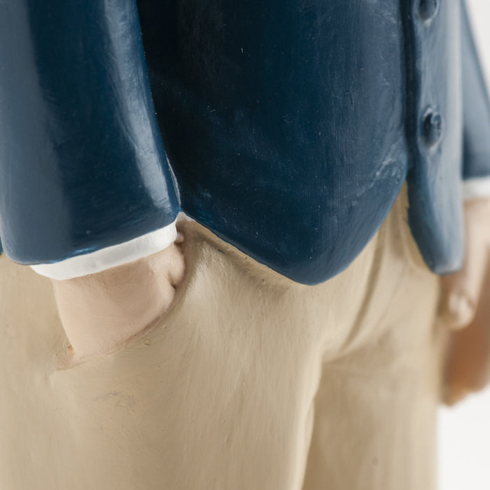 Dekora Resin Communion Boy - Blue Suit with Red Tie  6"