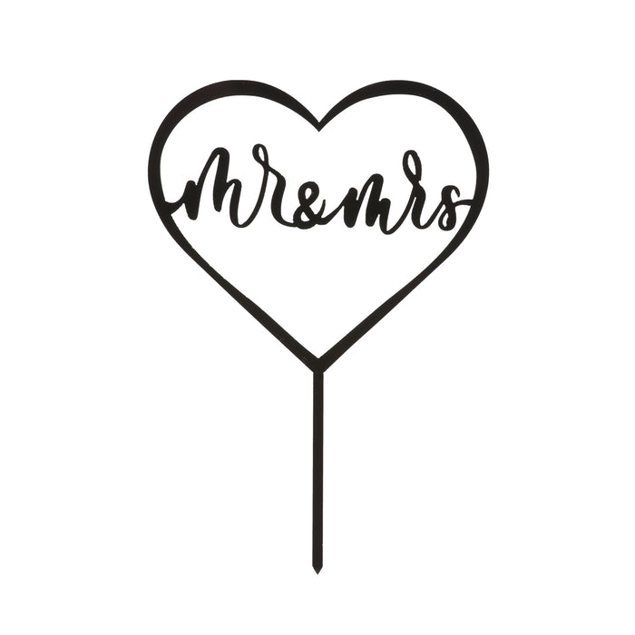 Mr & Mrs Black Acrylic 15cm x 10 cm