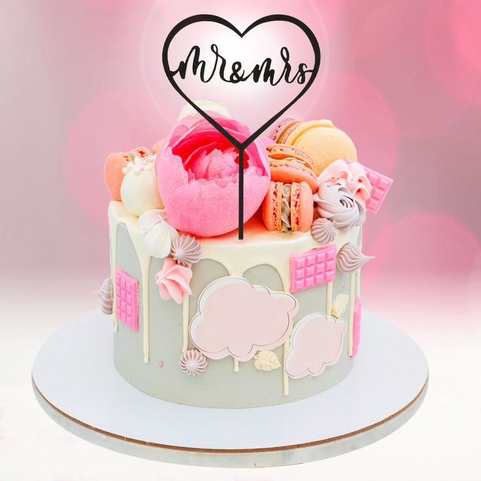 Mr & Mrs Black Acrylic 15cm x 10 cm