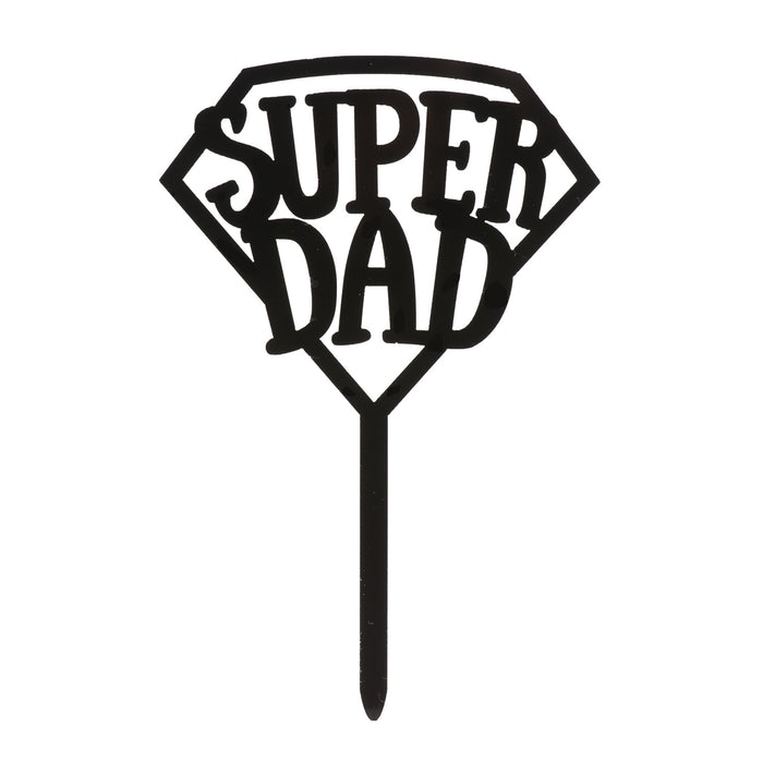 Cake Topper - Super Dad Acrylic