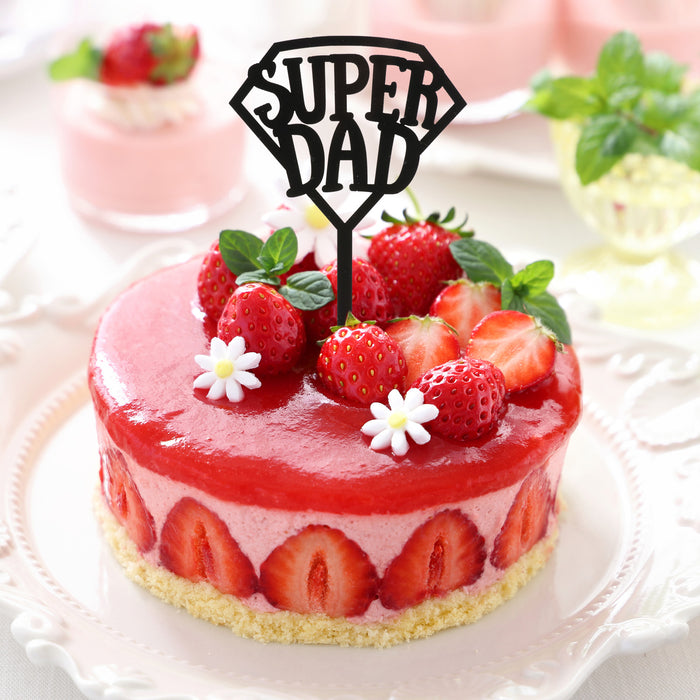 Cake Topper - Super Dad Acrylic