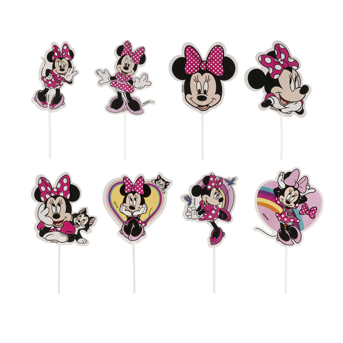 Minnie Mouse Cake Toppers 16pc