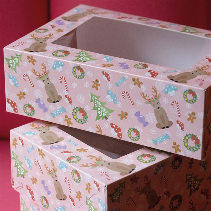 6 Cupcake Box - 2 pack - Magical Woodland