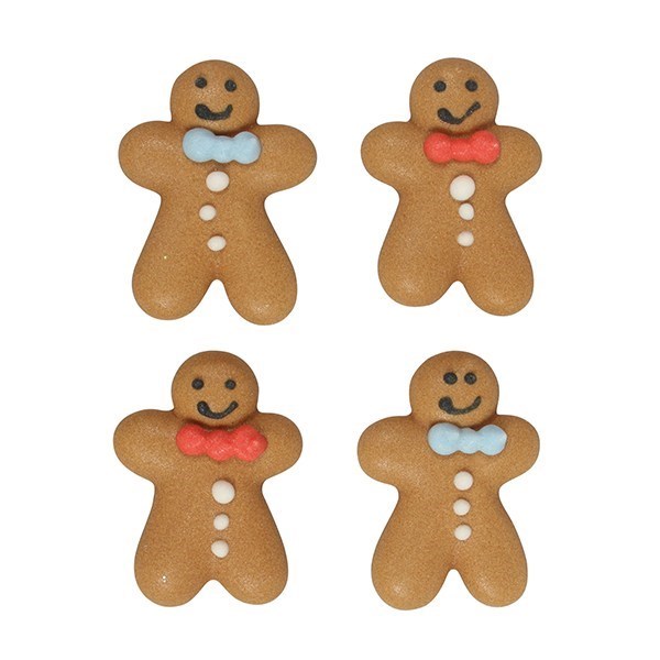 Gingerbread Men Christmas Sugar Pipings 20pk