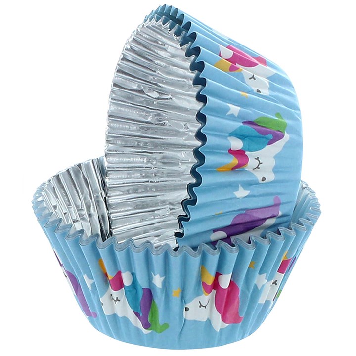 BWL Unicorn Foil Baking Cases 25pk