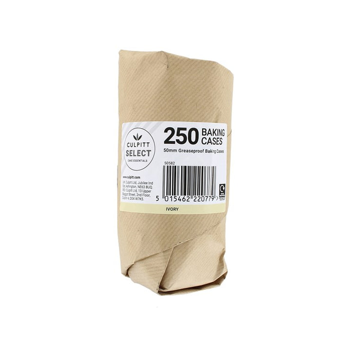 Professional Ivory Baking Cases - 250pk