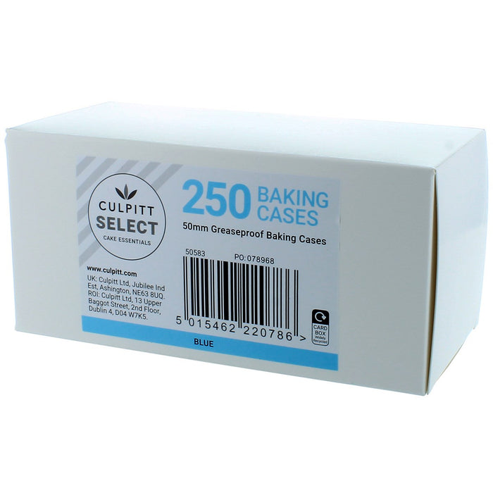 Professional Pale Blue Baking Cases - 250pk