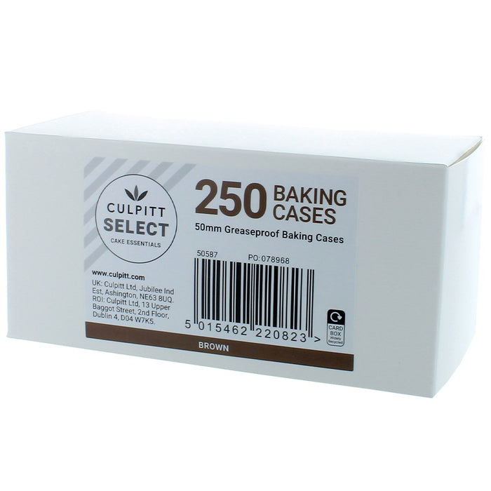 Professional Brown Baking Cases - 250pk