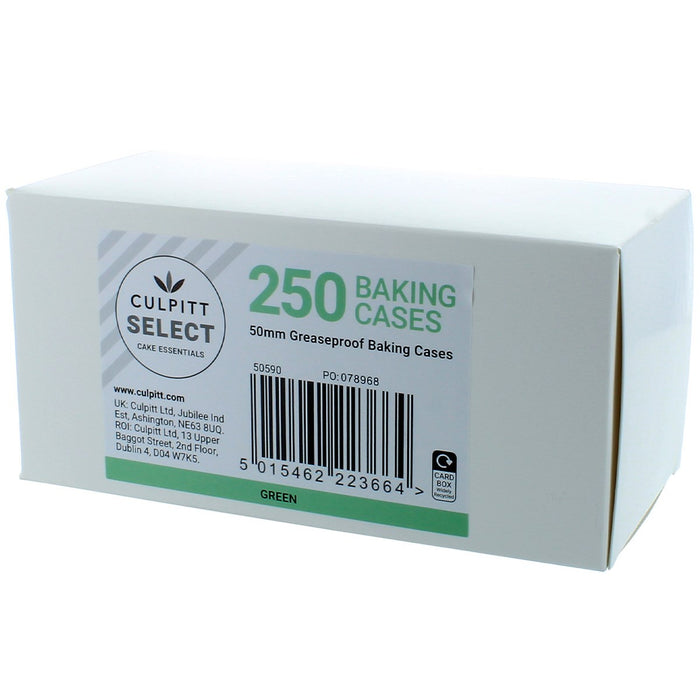 Professional Green Baking Cases - 250pk