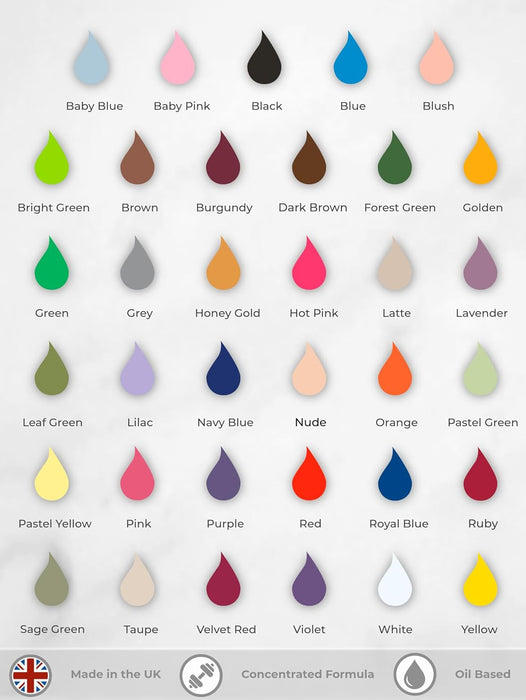 Sugarflair Colourflex Oils 30 Shades