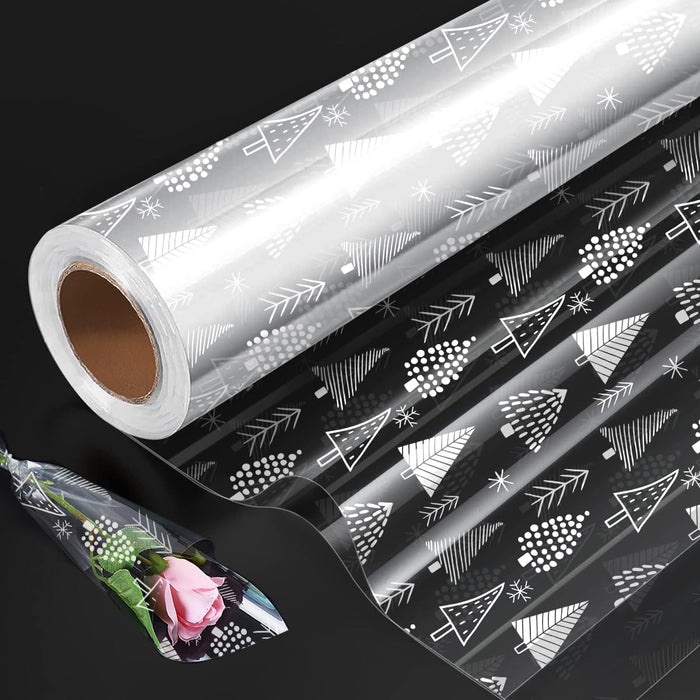 Food Safe Cellophane Roll Christmas Tree - 80cm x 30m