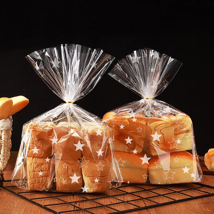 Food Safe Cellophane Roll Stars - 80cm x 30m