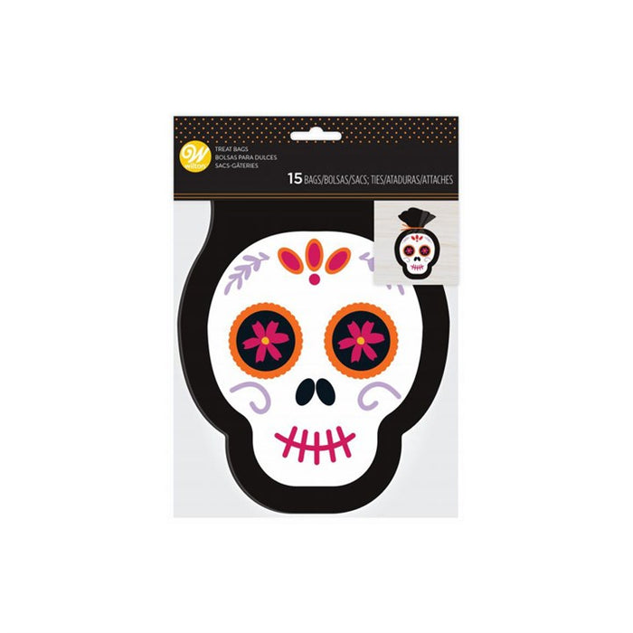 Wilton Skull Treat Bags 15pk
