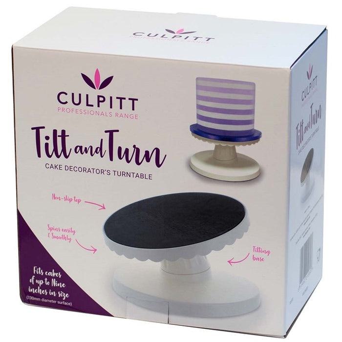Culpitt Professional Tilt n Turn Cake Decorators Turntable 230mm