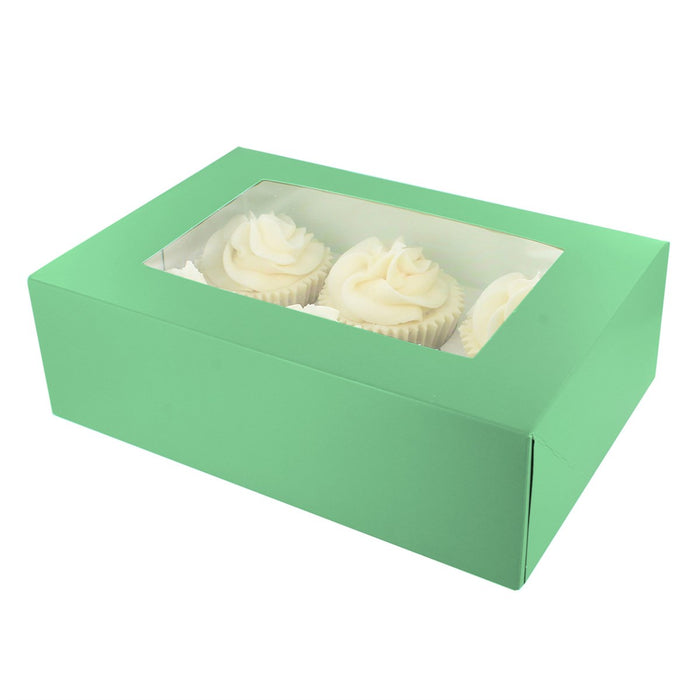 6/12 Cupcake Box - Brights-Jade